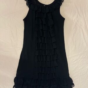 Vintage Xhilaration Black Ruffle Dress